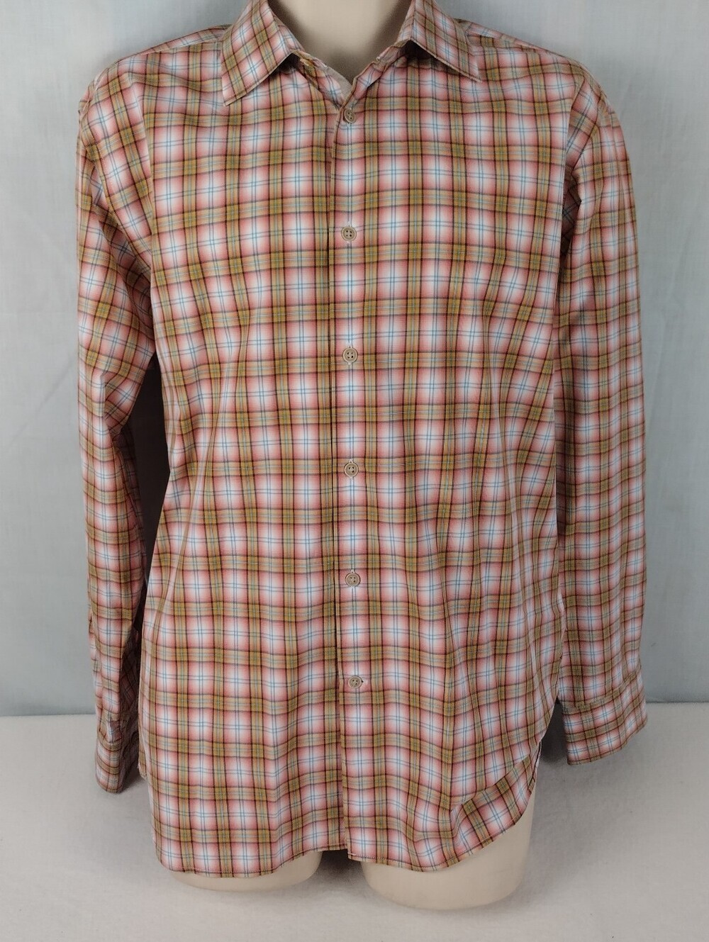 joseph abboud Men's Size Large Button Down Causal Long sleeve Shirt City Wear - Picture 3 of 10